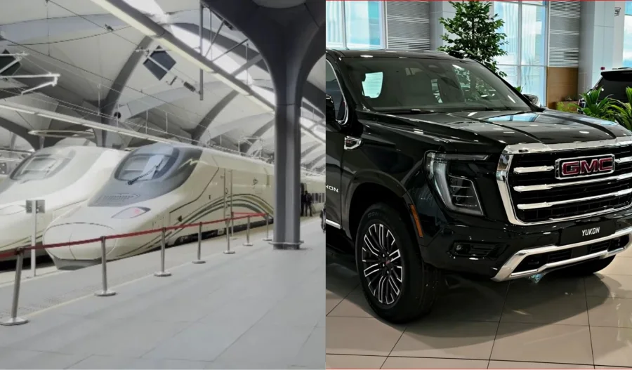Haramain Train vs Taxi Comparison, Makkah Madinah travel options, Saudi Arabia